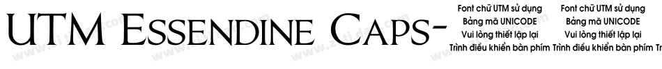 UTM Essendine Caps字体转换